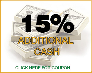 recieve an additional 15% for your gold and silver